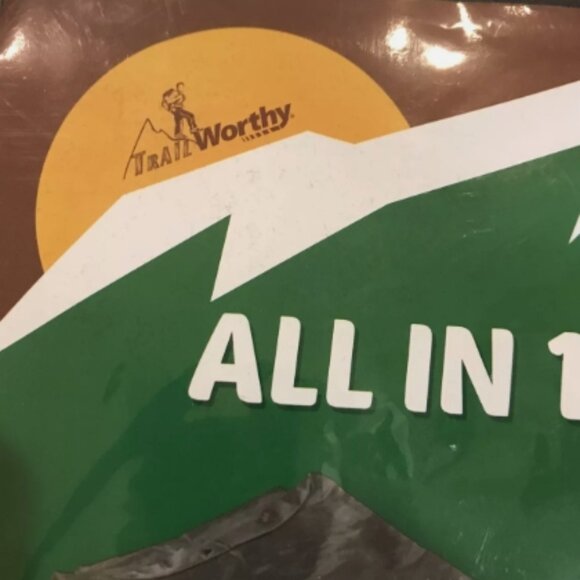 Trail Worthy All In 1 Blanket Soft Fleece Hooded Pillow Black Unisex 55” x 58” - Picture 3 of 6